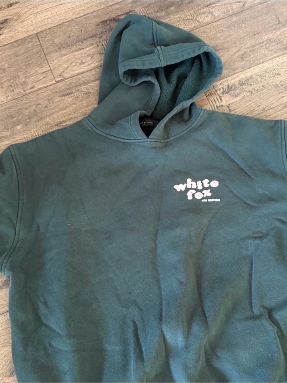 White Fox Boutique Deep Teal Hoodie - Logo Pullover